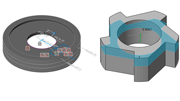 Parametric 3D solid modeling
