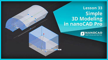 Leia mais sobre o artigo Lição 33 – Modelagem 3D simples em nanoCAD Pro